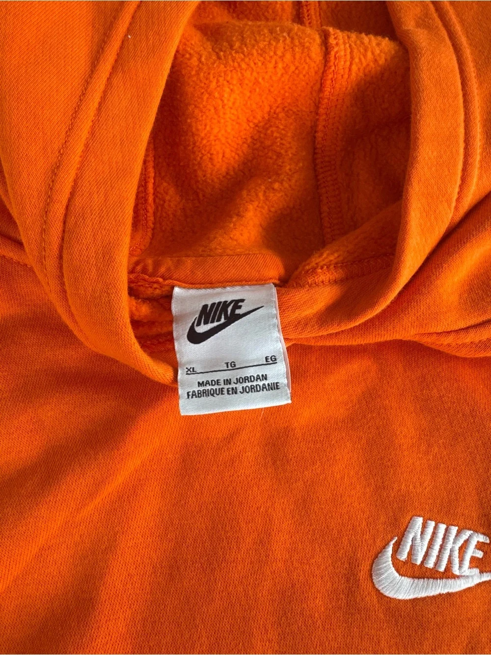 Nike Orange Hoodie Big Kid XL